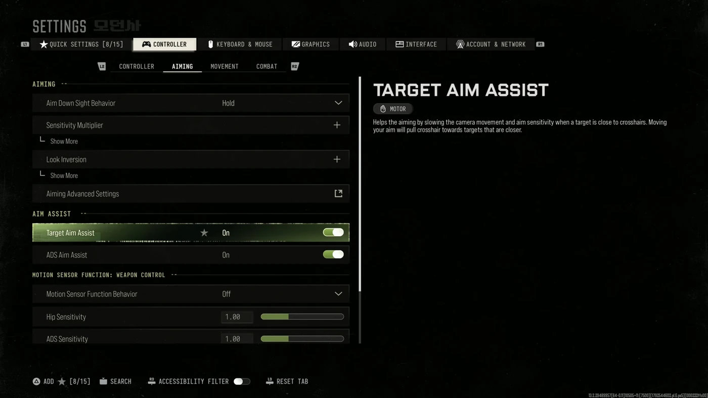 Die Zielhilfe-Einstellungen in MW4: Zielhilfe für Ziele und ZV-Zielhilfe, die nur in der Kampagne verfügbar ist