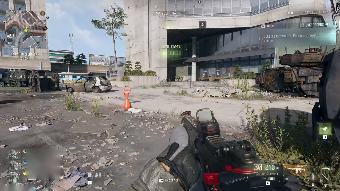 The North Korean battle tank Commander patrolling The Grid in MW4 DMZ