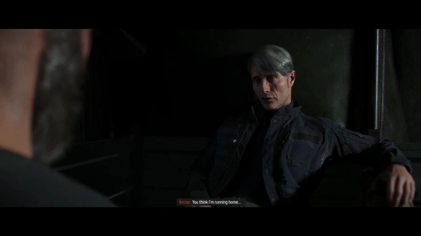 The Archer in the convoy truck at the start of the Greater Good mission in Modern Warfare 4