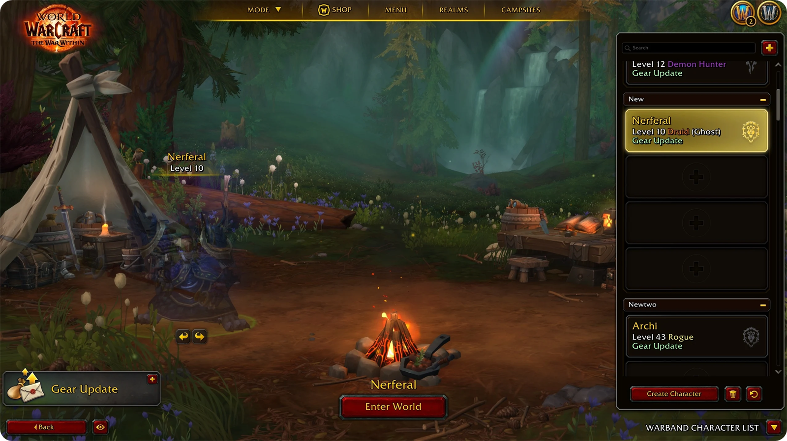 Repos des aventuriers, campement de bataillon par défaut dans WoW