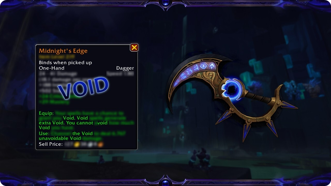 Midnight's Edge, the legendary caster dagger of Patch 12.2