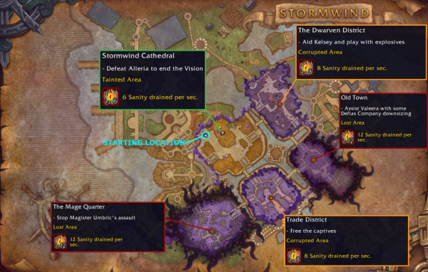 Horrific Visions Stormwind Map