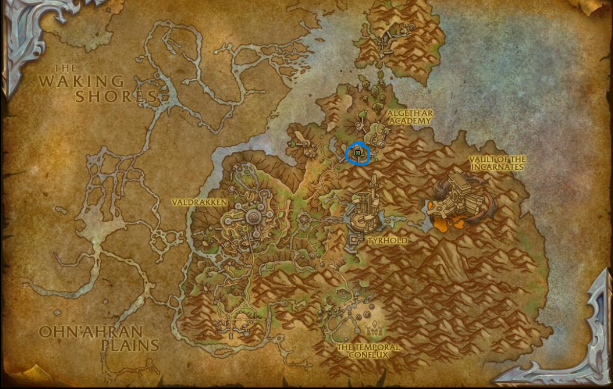 Algeth'ar Academy Entrance Location