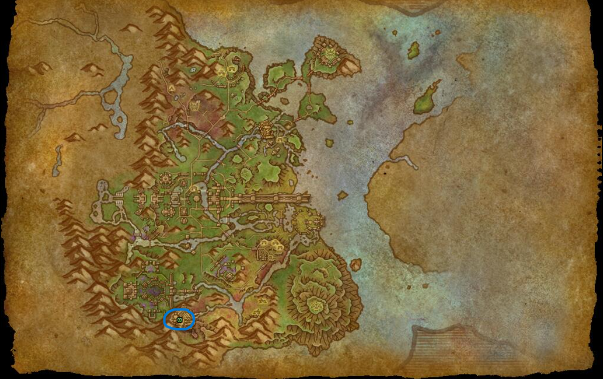 Den of Nalorakk Entrance Location