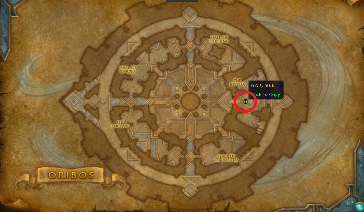 Quest starting location