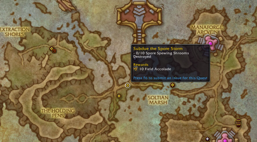 Subdue the Spore Storm