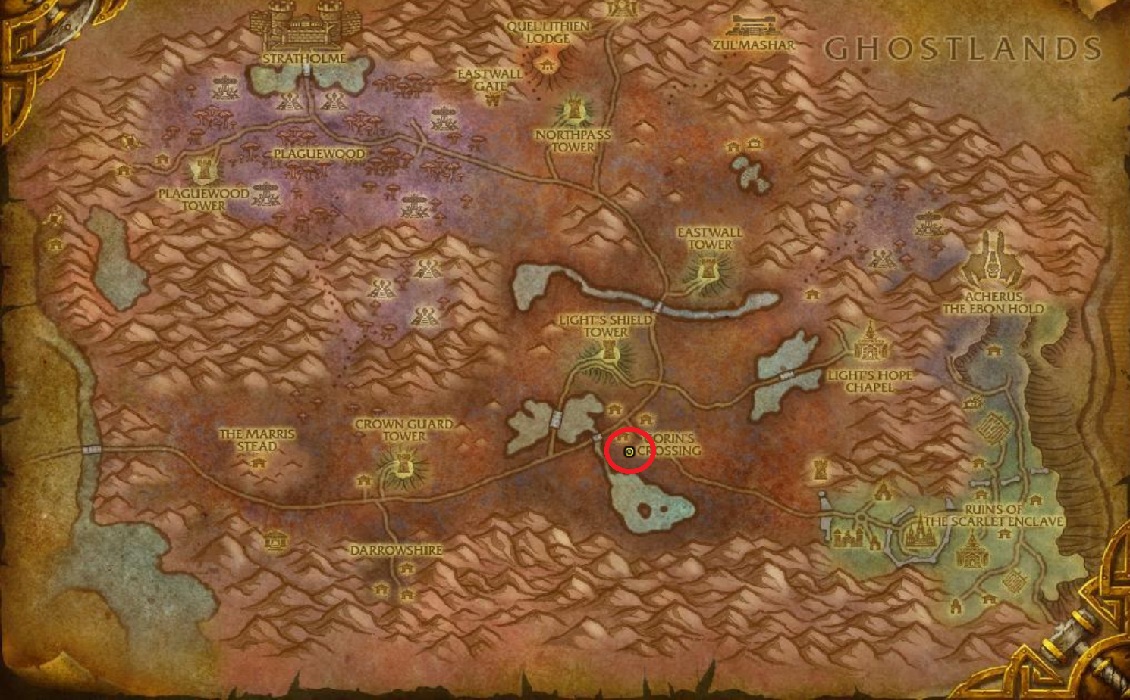 Corrin's Crossing - inn painting location