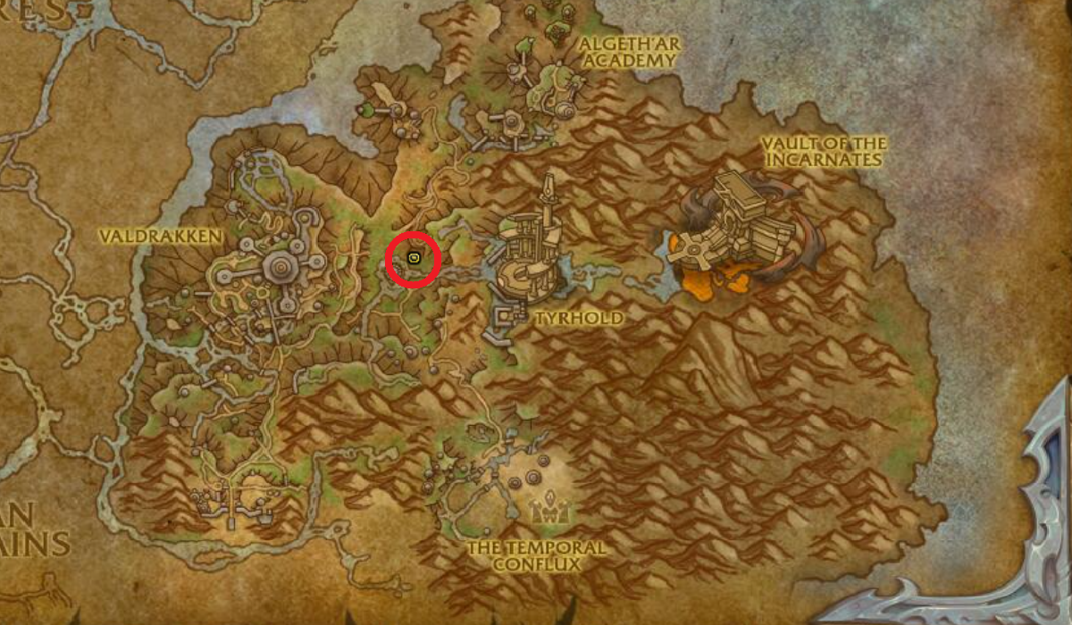 Map location of Soridormi