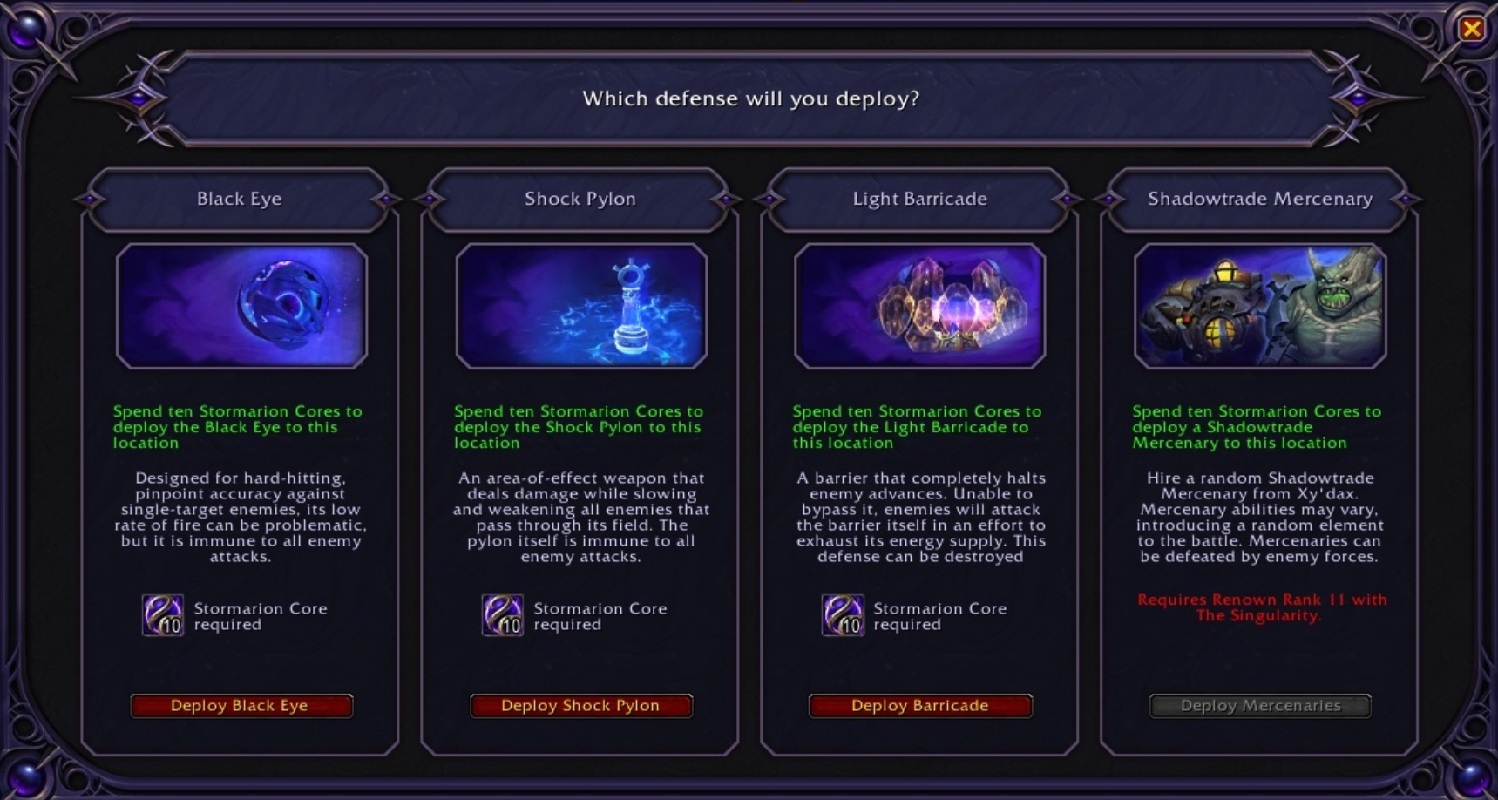 Stormarion Assault defense system