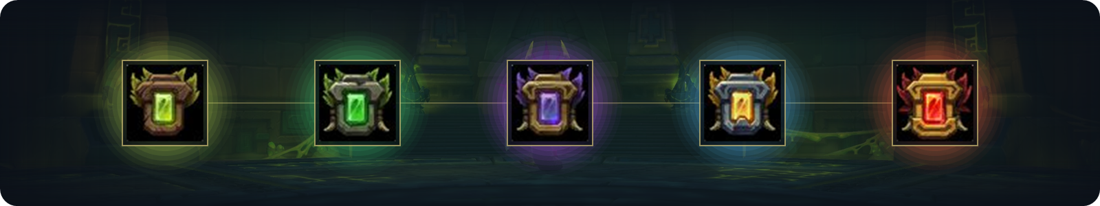 The five Mistcrests and their upgrade tracks in Midnight Season 2