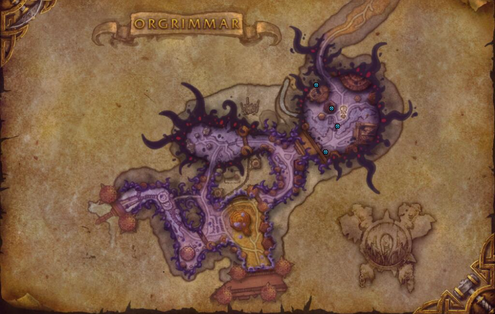 Standorte der Seltsamen Kristalle Orgrimmar