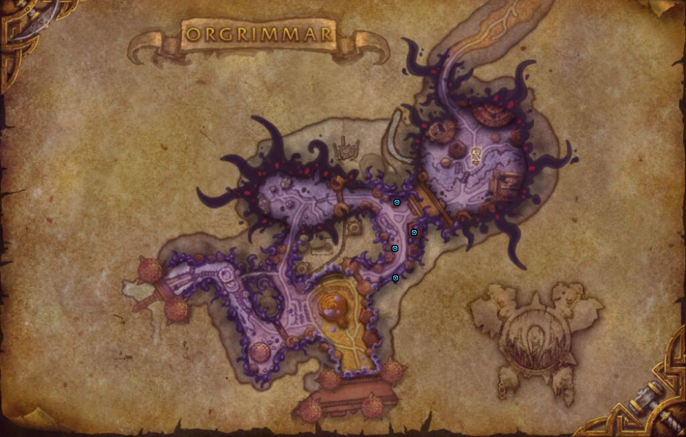 Standorte der Seltsamen Kristalle Orgrimmar