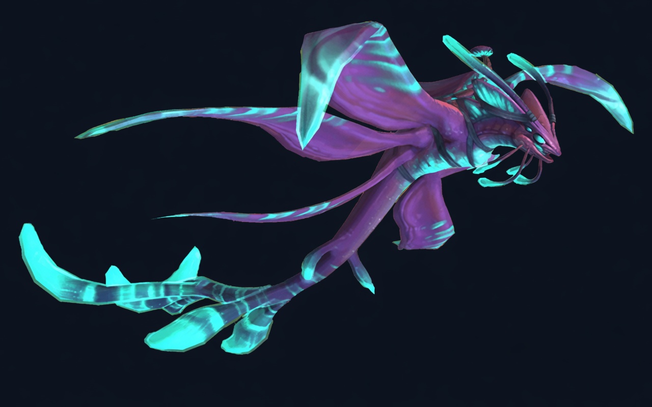 Luminous Sporeglider mount from the Sporefall raid