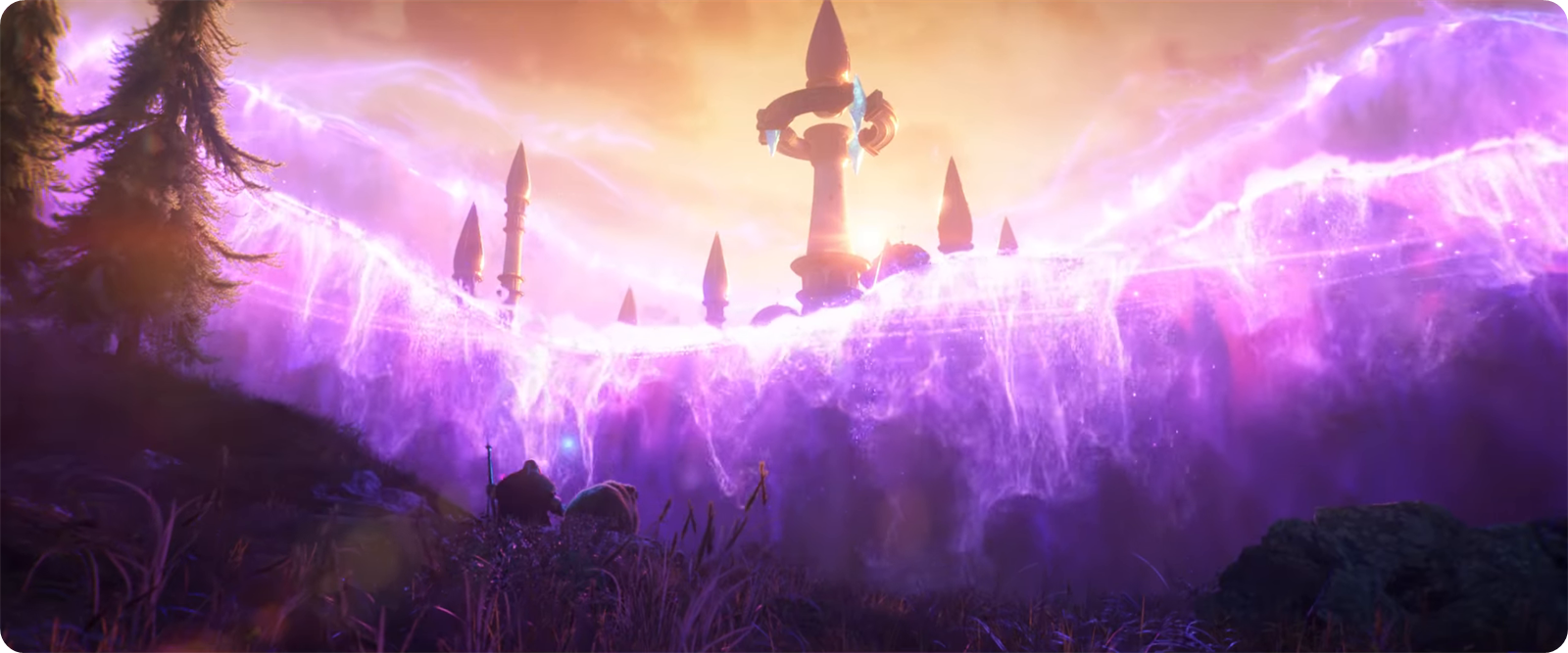 The magical barrier over Dalaran in the WoW Forever cinematic