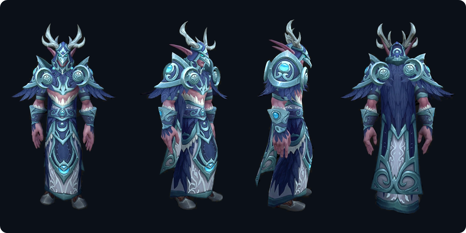 WoW Forever Druid tier set, ice blue version