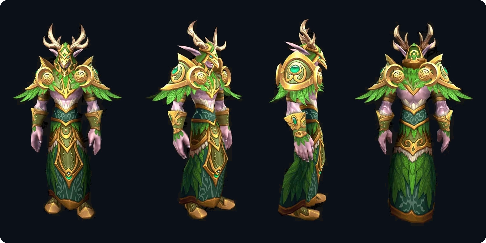 WoW Forever Druid tier set on an SD character model