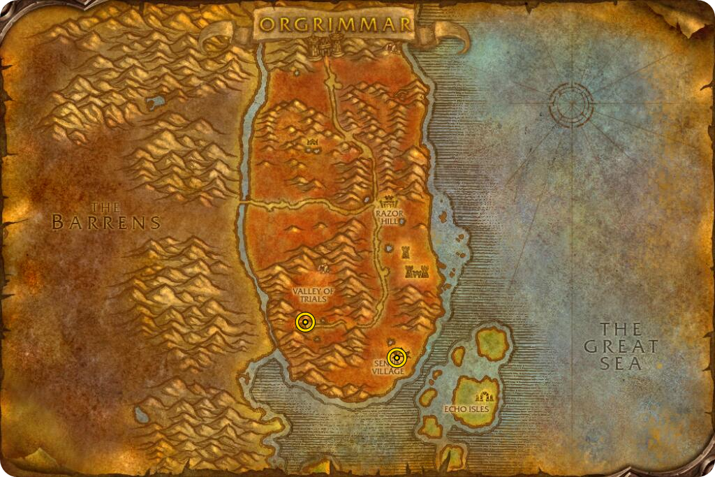 Herbalism Trainers in the Starting Zones