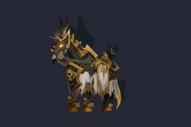 Modèle 3D de la monture Forsaken Charger dans WoW Forever