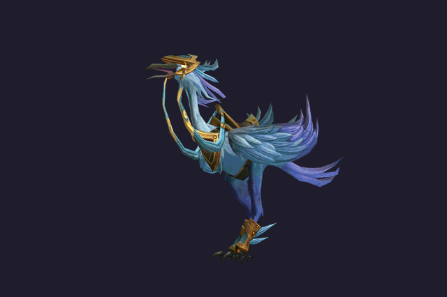 Modèle 3D de la monture Swift Stormy Galestrider dans WoW Forever