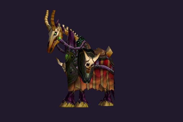 Modèle 3D de la monture Ochre Skeletal Warhorse dans WoW Forever