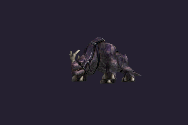Modèle 3D de la monture Lavender Kodo dans WoW Forever