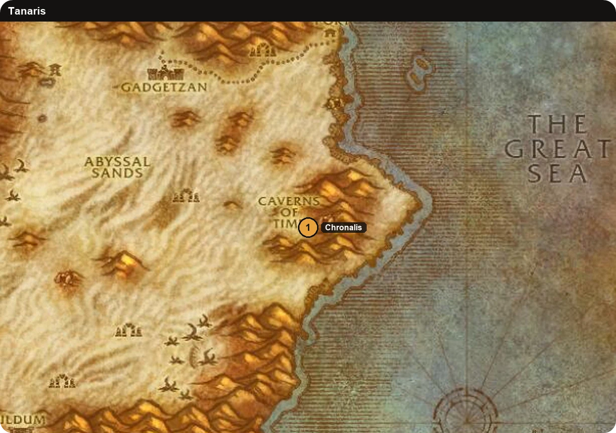 Chronalis an den Höhlen der Zeit in Tanaris