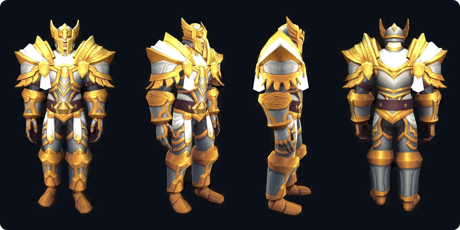 WoW Forever Paladin tier set, gold and white version