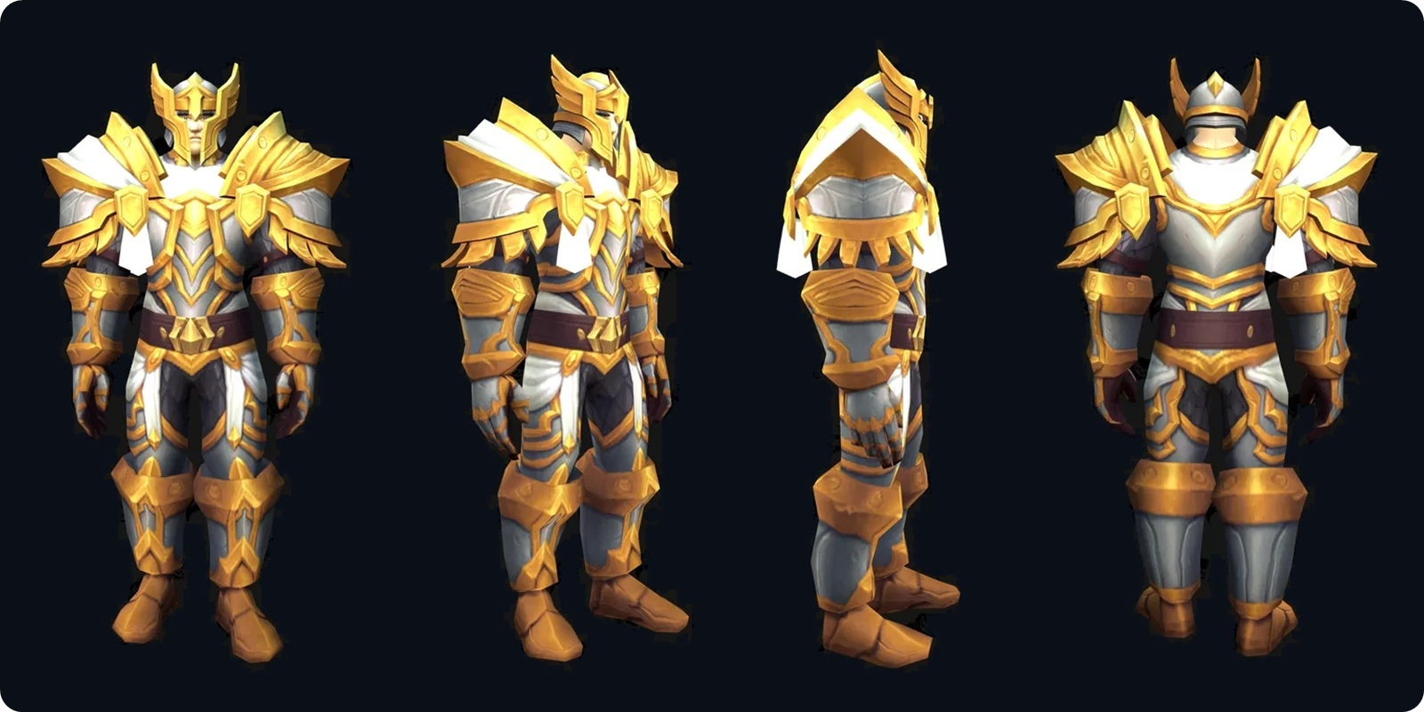 WoW Forever Paladin tier set on an SD character model