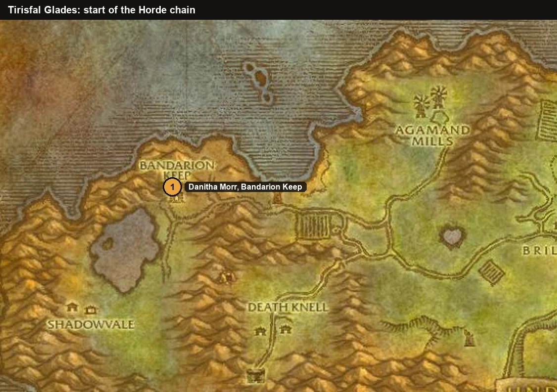 WoW Forever Paladin-Waffenquest: Danitha Morr in der Bandarionfestung, Tirisfal