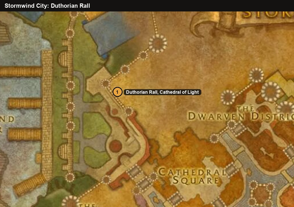 WoW Forever Paladin-Waffenquest: Duthorian Rall in der Kathedrale des Lichts, Sturmwind