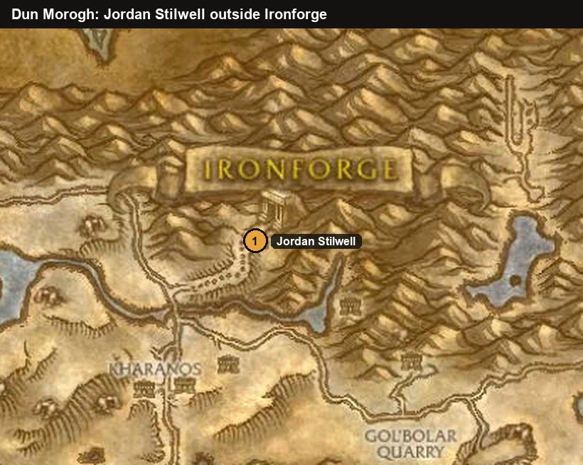 WoW Forever Paladin-Waffenquest: Jordan Stilwell vor Ironforge in Dun Morogh