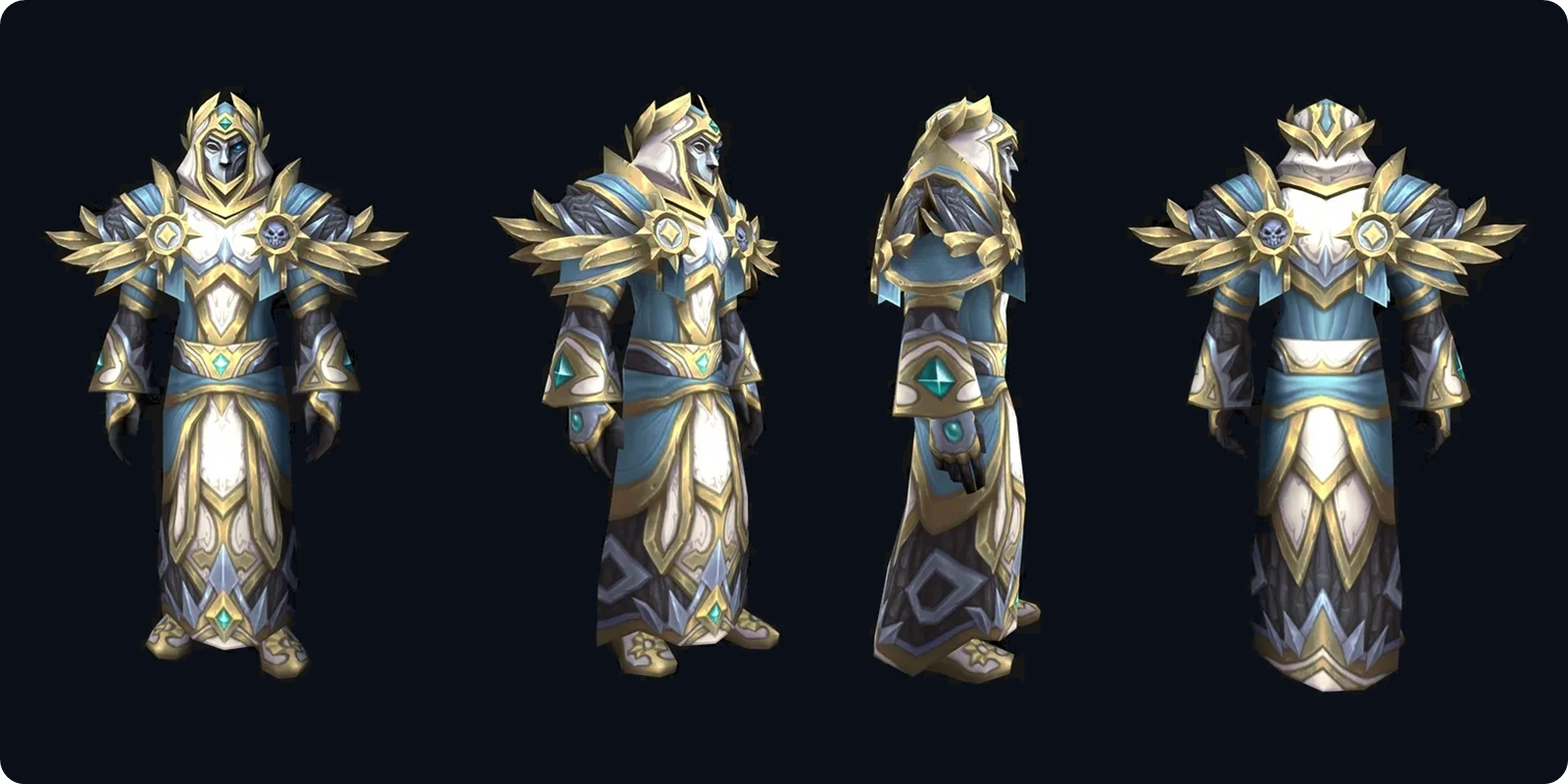 WoW Forever Priest tier set on an SD character model