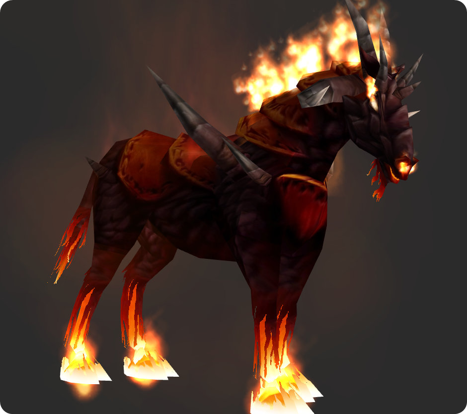 Dreadsteed, the Warlock epic mount from the level 60 class quest