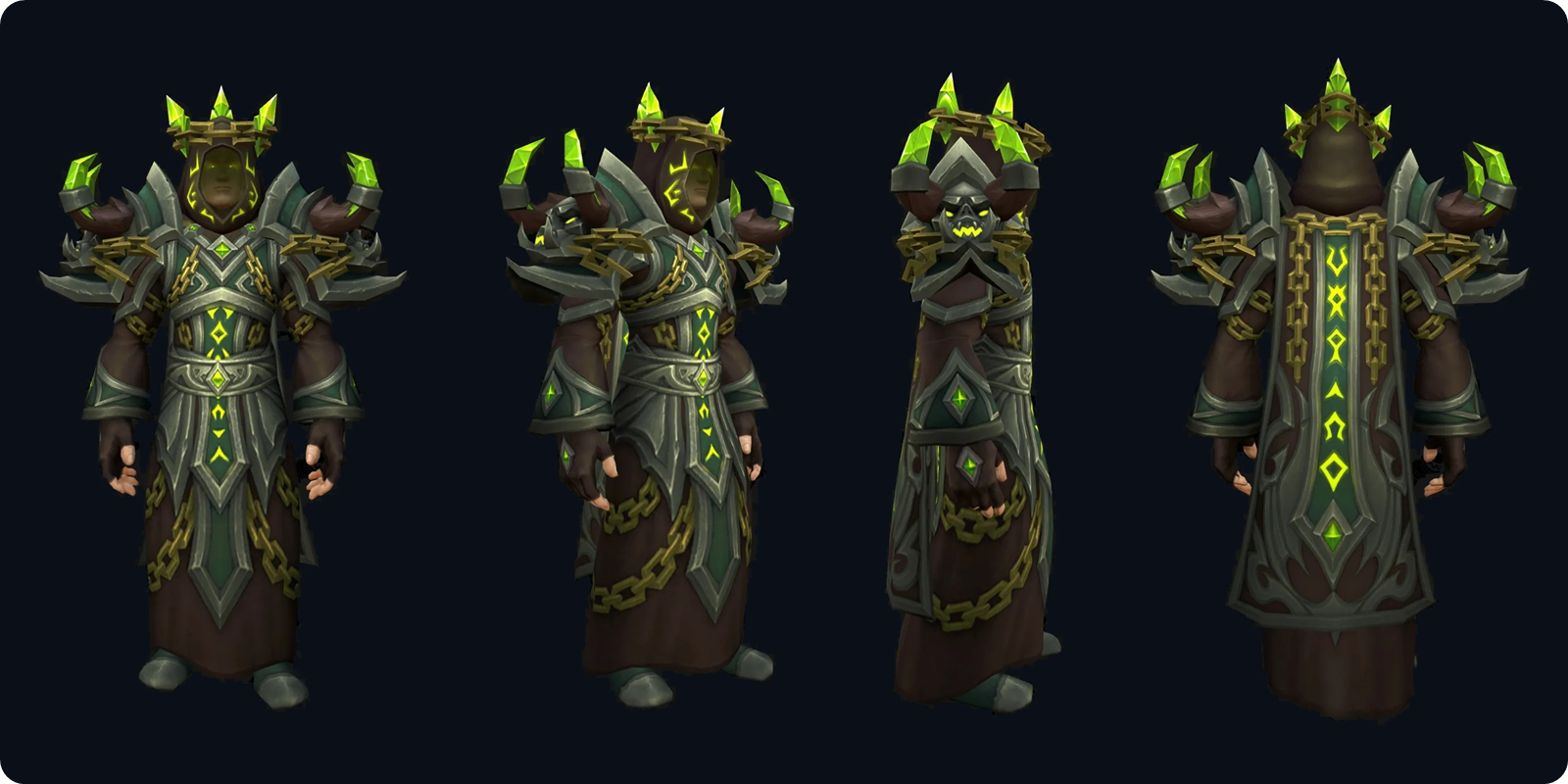 WoW Forever Warlock tier set, fel green version