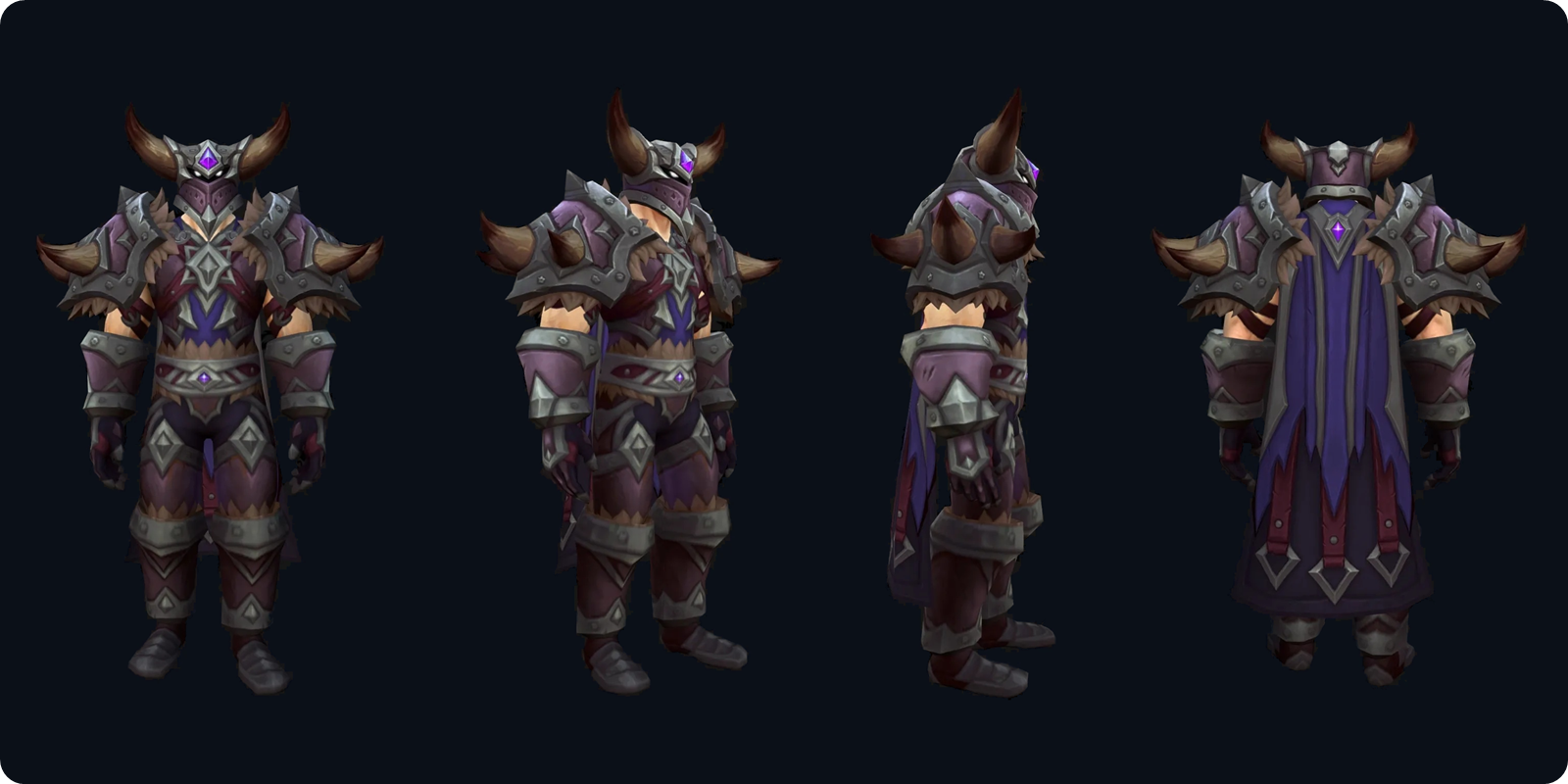 WoW Forever Warrior tier set, purple version