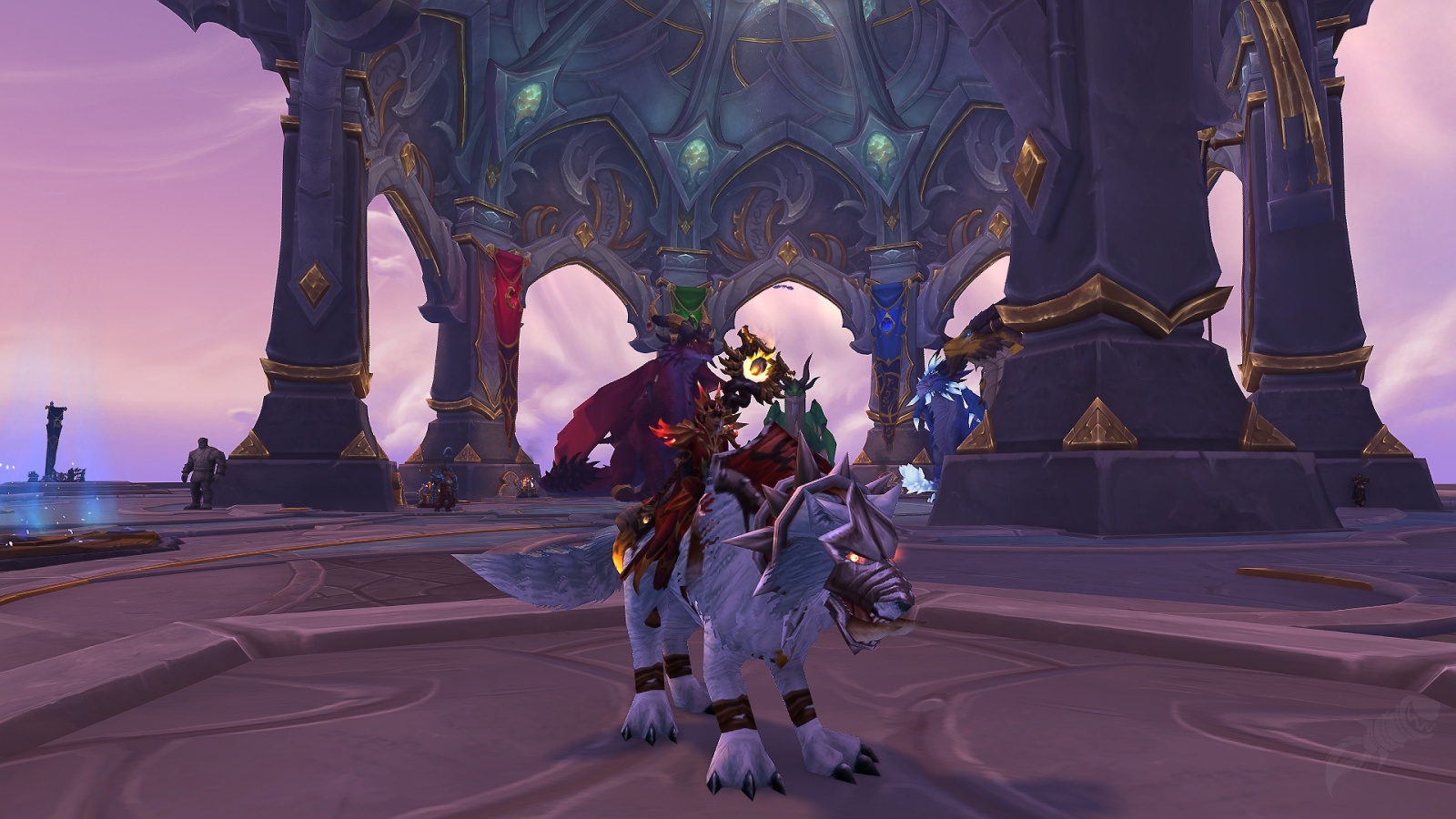 White War Wolf Mount