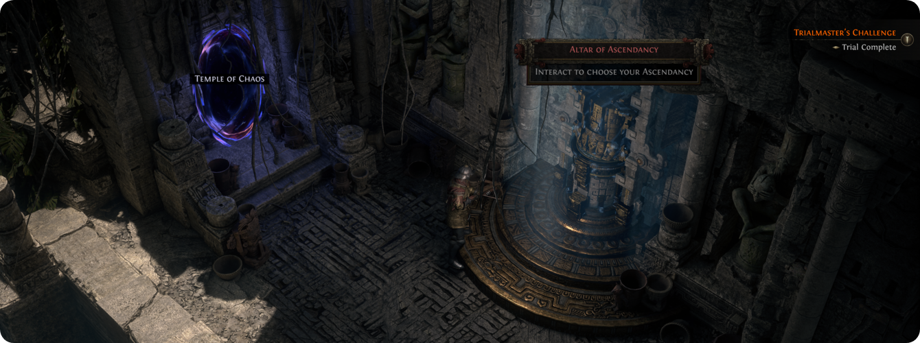 Interact to choose your Ascendancy