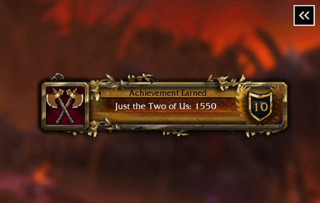 WotLK Just the Two of Us: 1550 Achievement