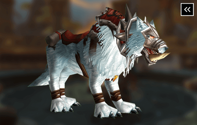 Horn of the White War Wolf Mount
