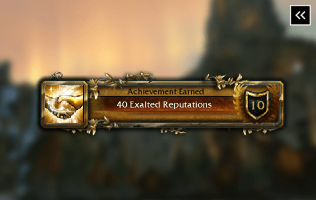 WotLK 40 Exalted Reputations Achievement