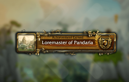 Loremaster of Pandaria