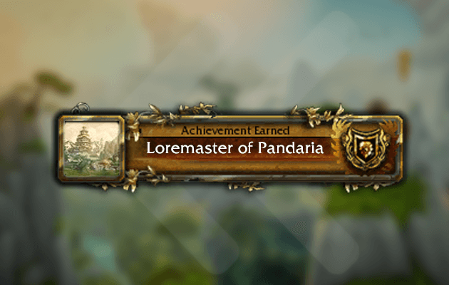 Pandaria Loremaster Boost