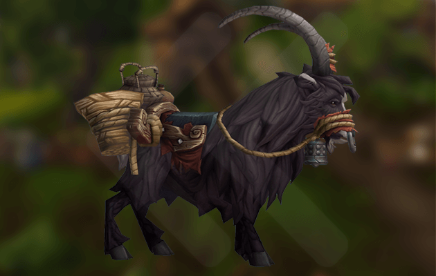 Pandaria Schwarze Reitziege Boost