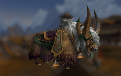 Blonde Riding Yak