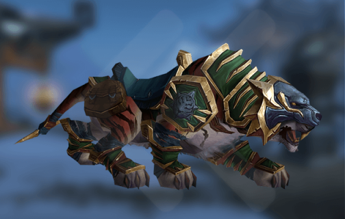Green Shado-Pan Riding Tiger