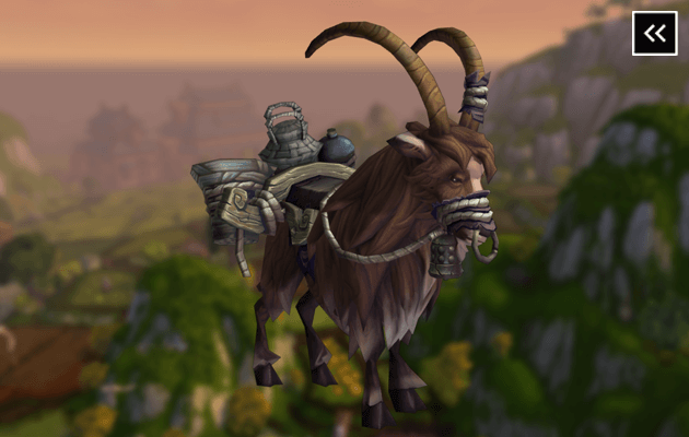 Reins of the Brown Riding Goat Mount
