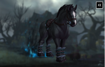 Reins of the Smoky Charger Mount
