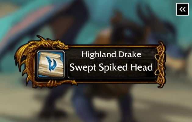 Highland Drake: Swept Spiked Head