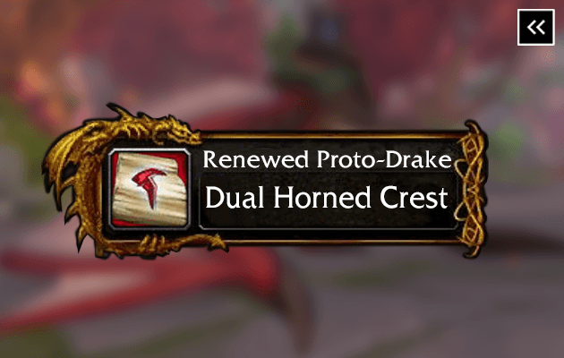 Proto-drake renouvelé: Crête à deux cornes