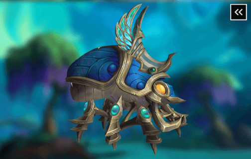 Jeweled Sapphire Scarab